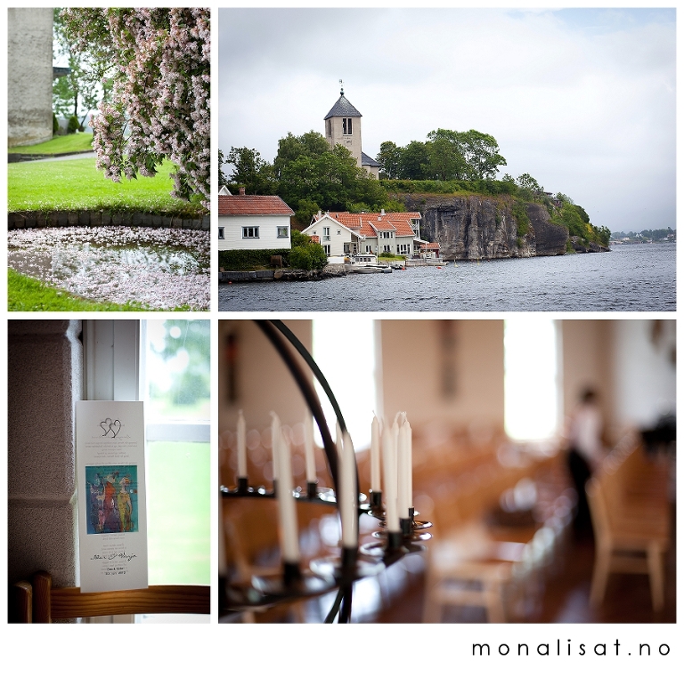 Bryllupsfotografering Brevik kirke i Porsgrunn