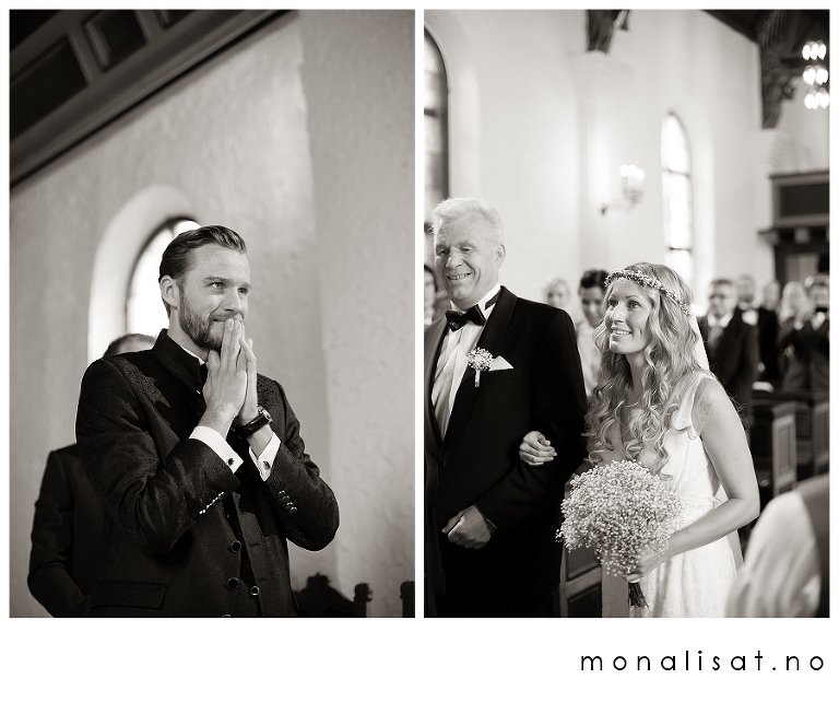 Bryllupsfotograf Mona-Lisa T. Bryllupsfotografering Strømmen kirke