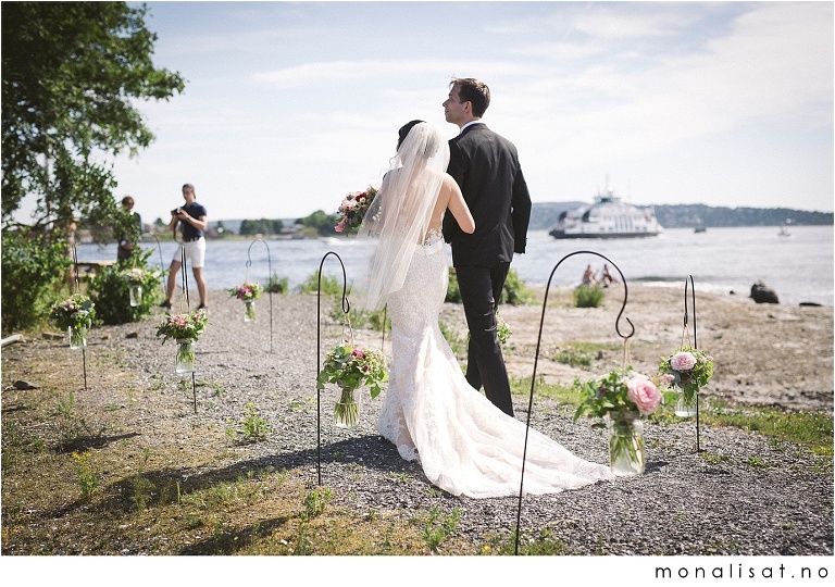 Bryllupsfotografering og utevielse på Lille Herbern i Oslo