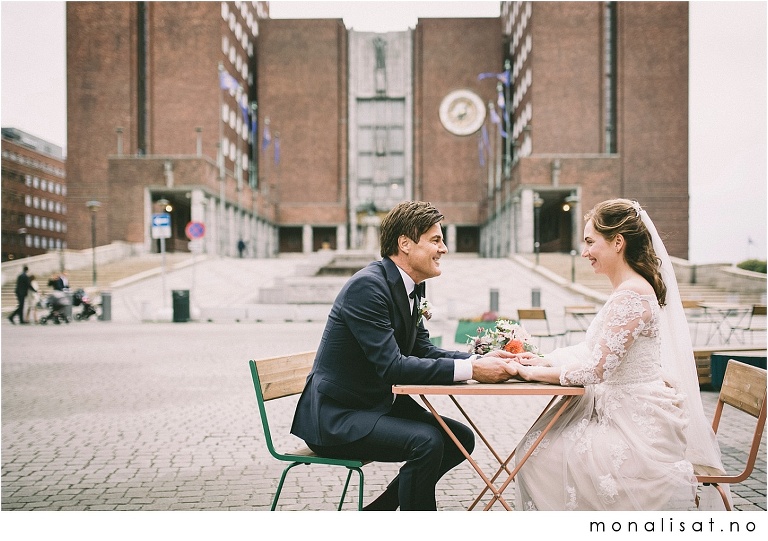 Bryllupsfotografering Oslo rådhus