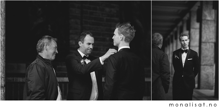 Bryllupsfotografering Oslo Rådhus, Akershus festning og Ling Ling på Aker brygge